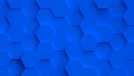 fondo abstractamente colorido con bucle de hexágonos en 3d