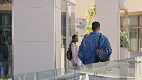 students on a university campus