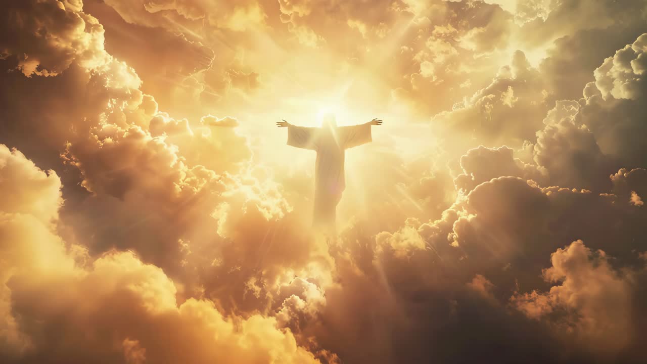 Jesus Ascending to Heaven