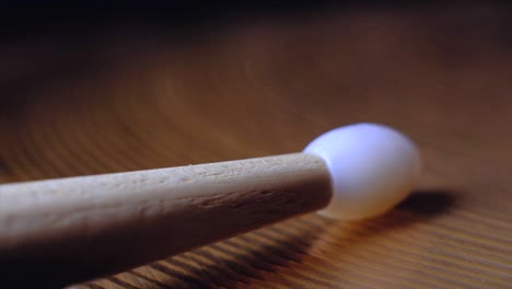 drum stick playing hi-hat