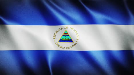 flag of nicaragua waving background