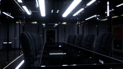 futuristic office and communication network center
