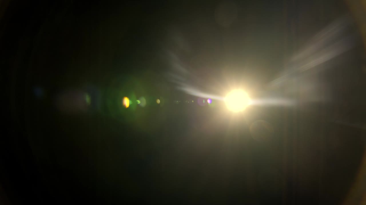 검은색에 추상적인 자연 태양 플레어