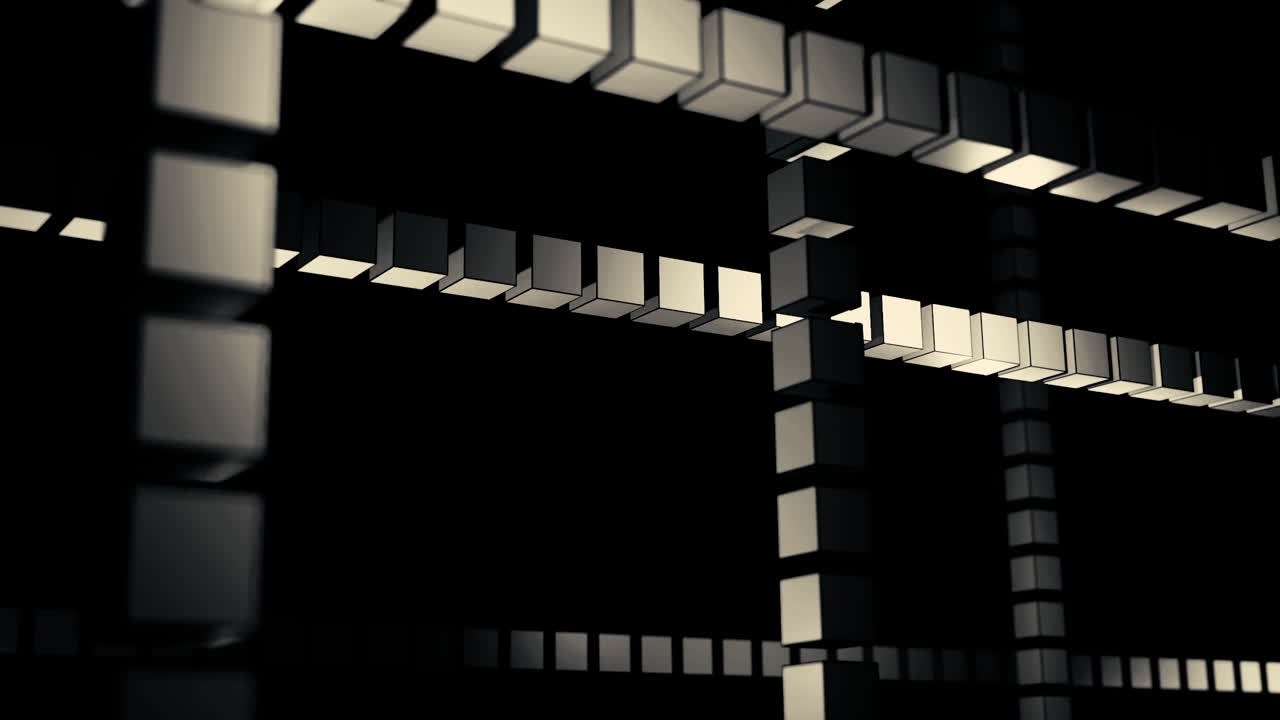 Abstract Geometric Cube Pattern