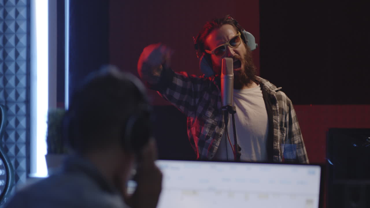 Recording Session in Music Studio