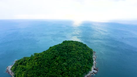 aerial drone view of beautiful tropical ko man paradise island in thailand