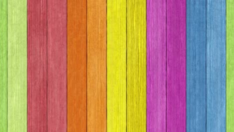 colorful rainbow painted wood