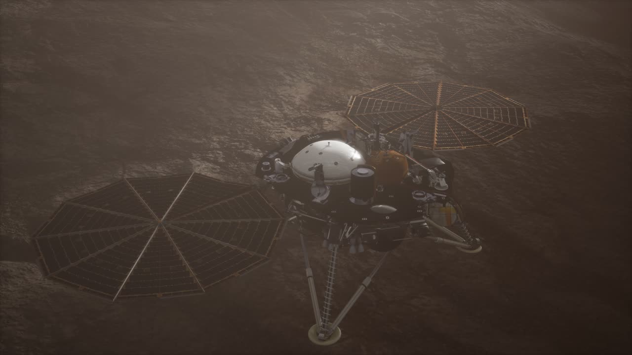 Insight Mars exploring the surface of red planet
