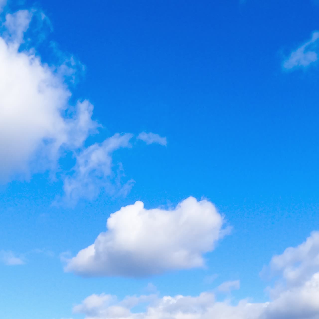 Summer beautiful outdoor cloudy sky. Clouds flowing on blue sky