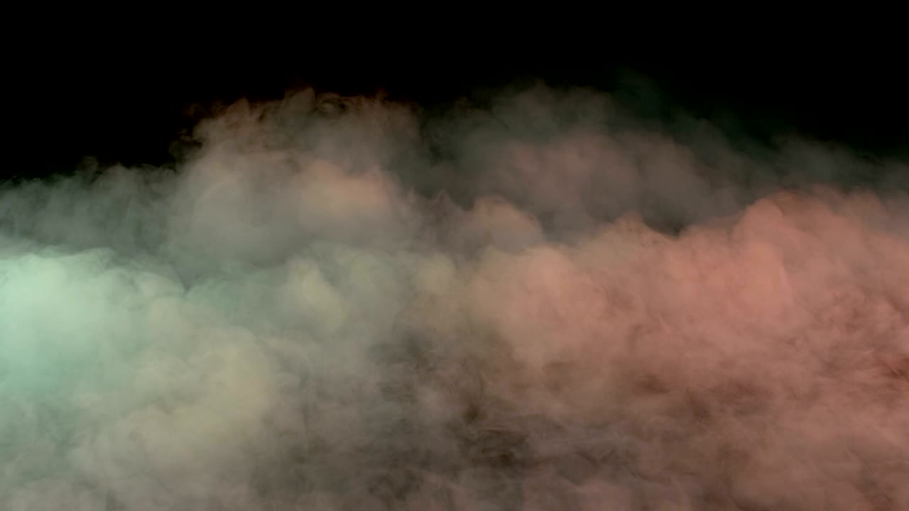 현실적인 건조 얼음 연기 구름