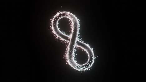 símbolo de infinito brillante