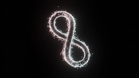 glowing infinity symbol