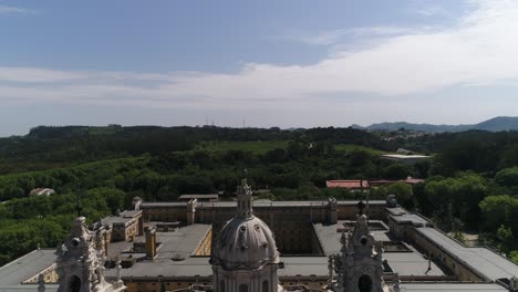 palacio nacional de mafra en portugal vista aérea