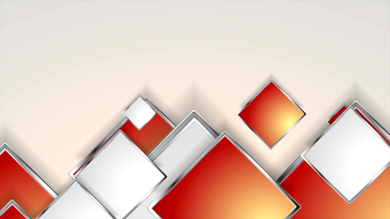 cuadros de plata grises y rojos abstractos animación de video
