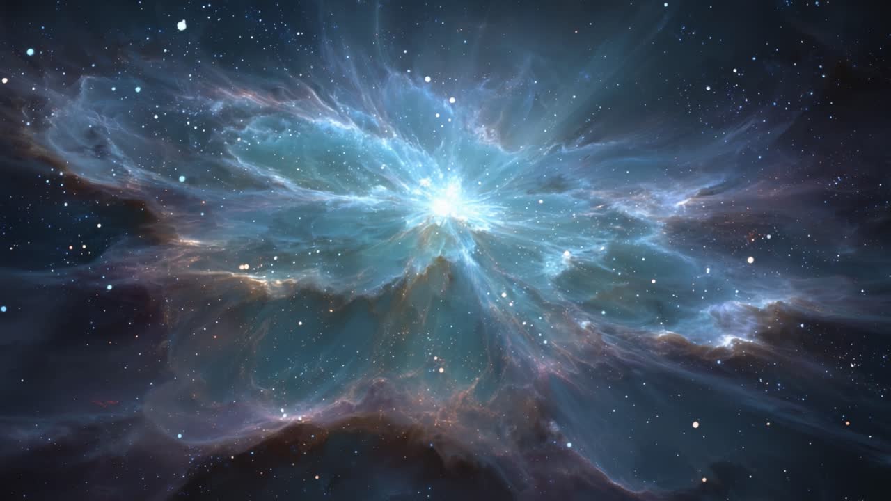 A Stunning Cosmic Nebula: Exploring the Ethereal Beauty of the Universe in Two Captivating Frames