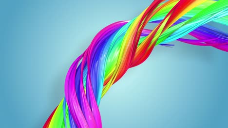 abstract seamless background with multicolored ribbons. rainbow stripes are moving in a circle and twisting. 26