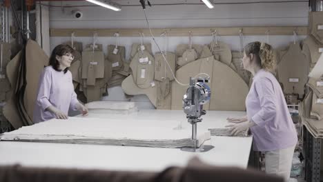 women working in a clothing factory