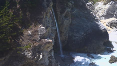 Vista-En-Cámara-Lenta-De-Mcway-Falls-En-Big-Sur