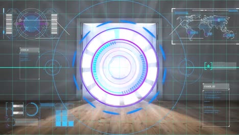 animación del alcance sobre el procesamiento de datos
