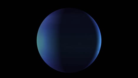 planeta neptuno girando en su propia órbita en el espacio exterior. representación 3d