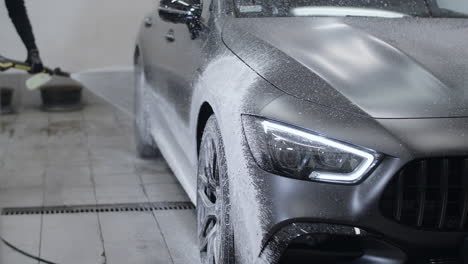 lavado de coches en curso
