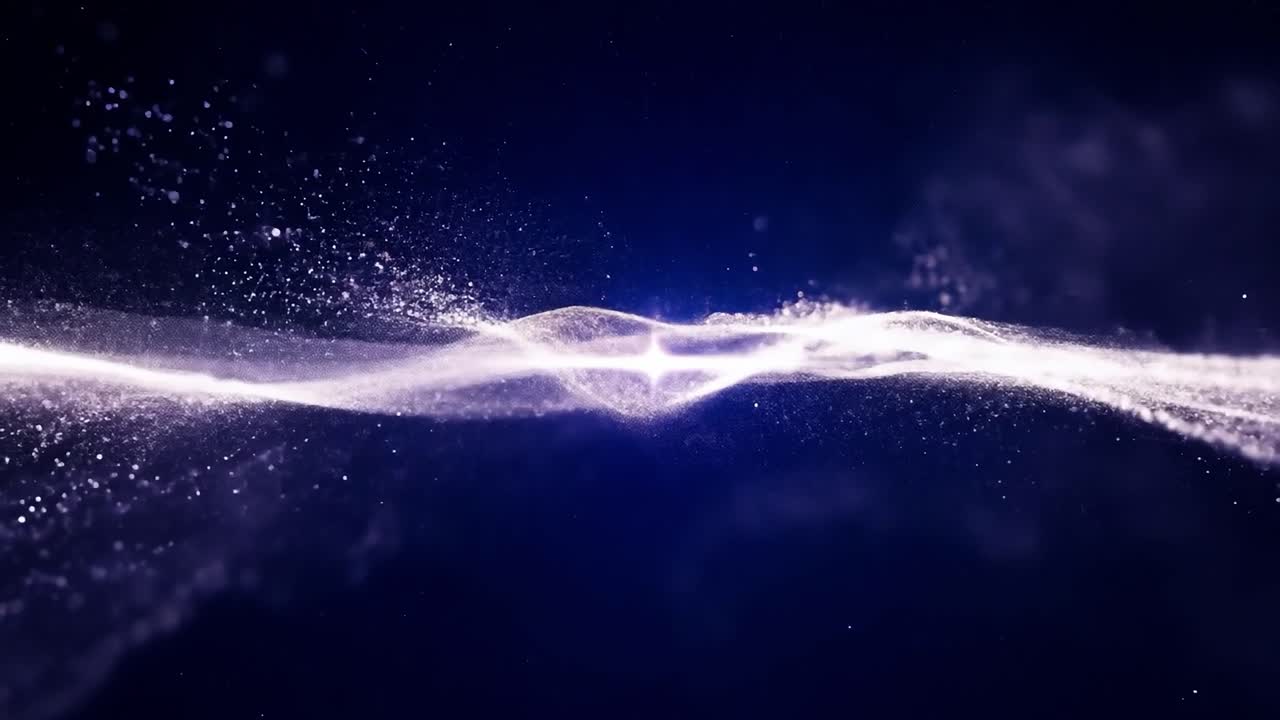 Abstract Glowing Wave Background