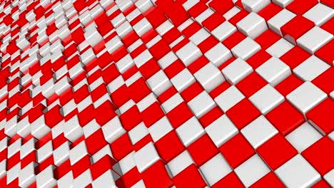fondo abstracto con bloques de cuadrados rojos y blancos