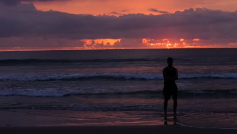 Double-Six-Beach-Am-Späten-Nachmittag,-Bali