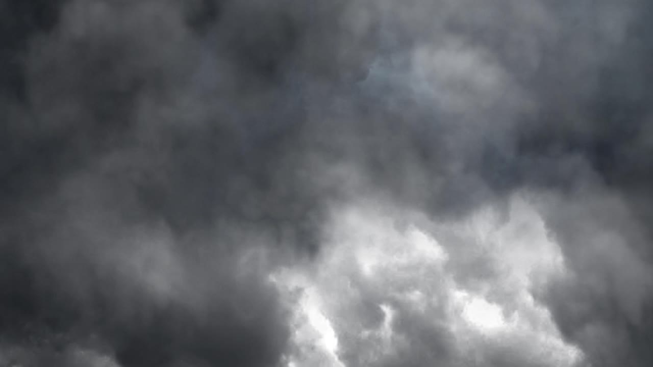 flashes of blazing lightning When a thunderstorm occurs