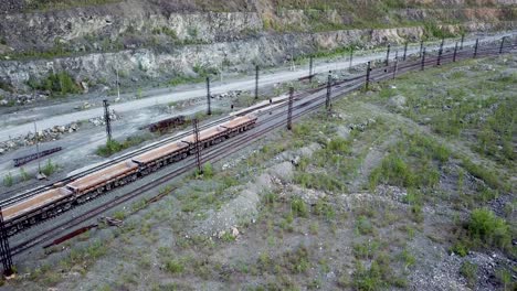 escena del ferrocarril de la cantera