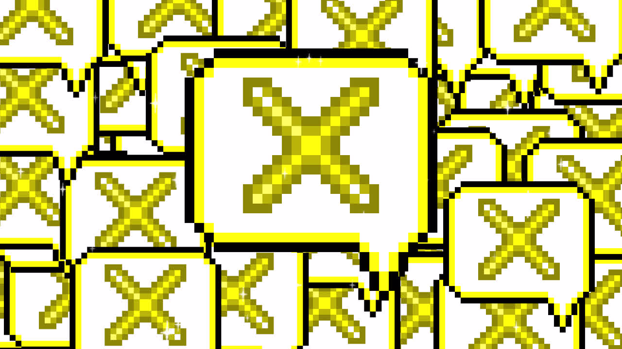 Pixel art pop up speech bubble icon cross mark Transitions. 1080p - 30 fps - Alpha Channel (2).mov