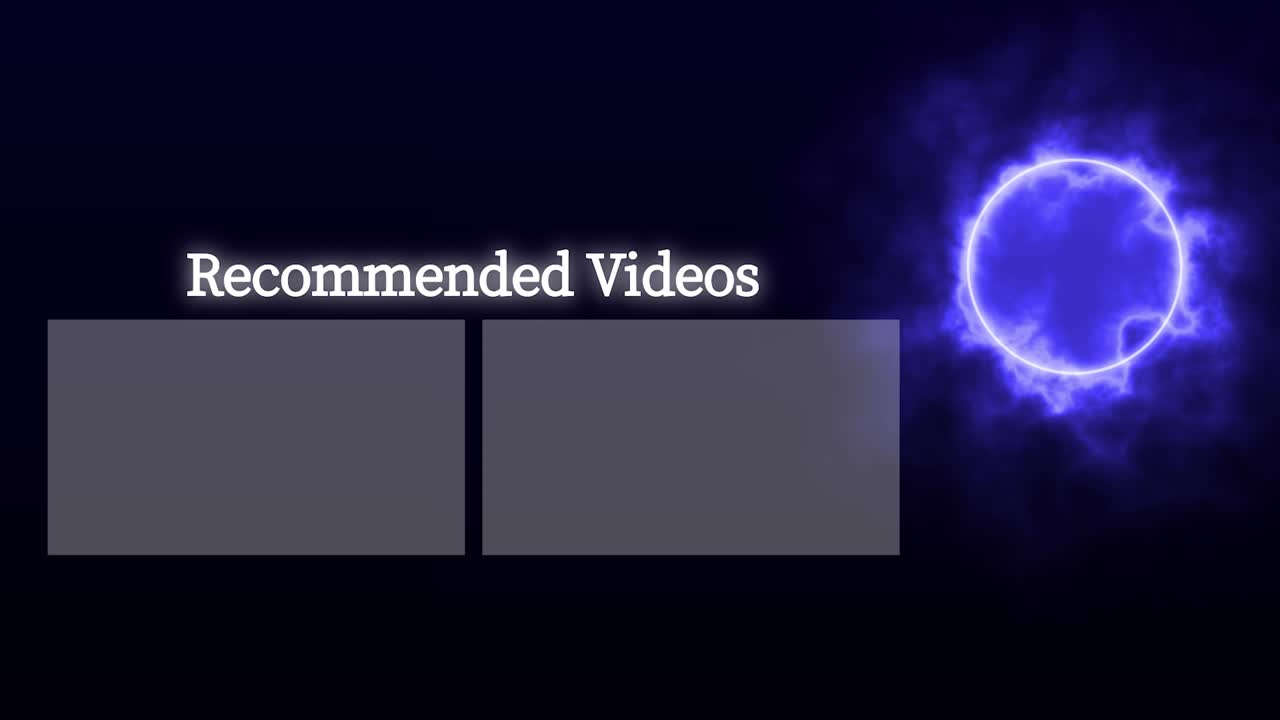 컬러 플레임 엔드 카드 엔딩 스크린 모션 그래픽