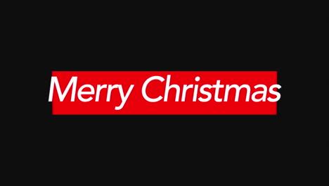 modern merry christmas text on black gradient