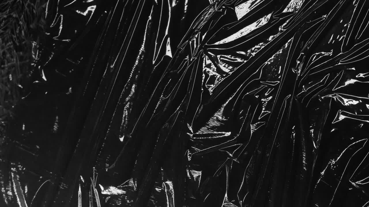 검은색 배경에 움직이는 모양의 애니메이션