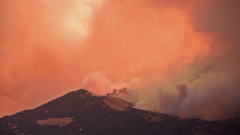 the thomas wildfire fire burns in ventura county southern california 1