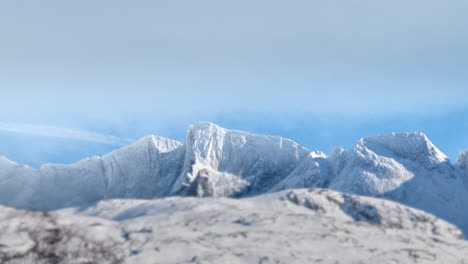 landscape of ice, winter or snow on mountain