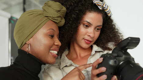 two black women learning about photography