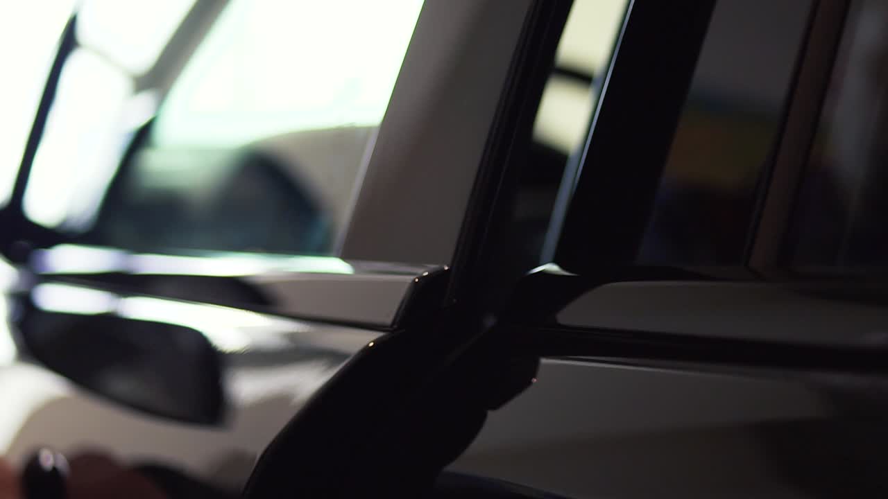 primer plano del interior de un automóvil