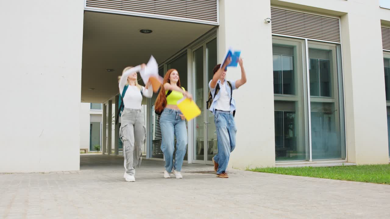 Group of Students Celebrating Graduation