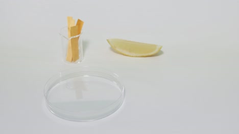 lemon juice tested with litmus paper