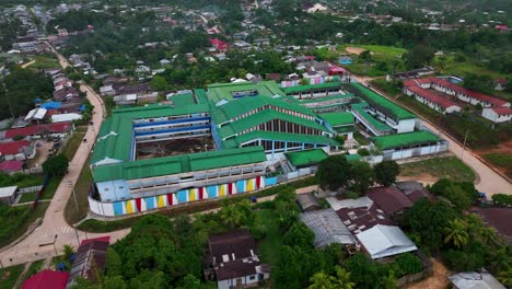 contamana, ucayali province, peru' - small town city on the amazon river jungle rainforest isolated