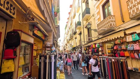 people shopping in a vibrant street market