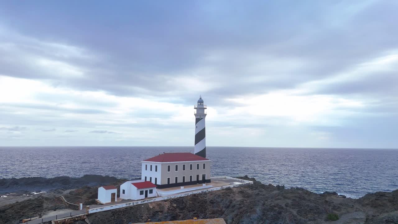Favaritx lighthouse on the island of Menorca spain