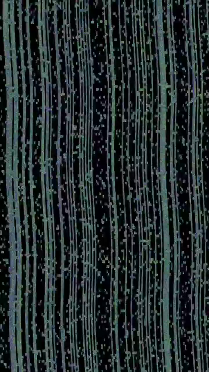 Abstract Digital Glitch Effect with Vertical Moving Lines
