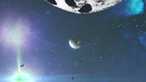 planetas alienígenas y desechos espaciales