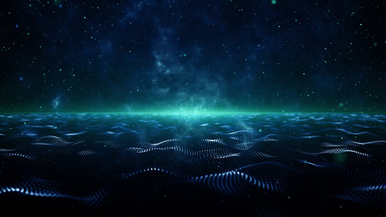 Particles dust abstract light bokeh motion titles cinematic background loop