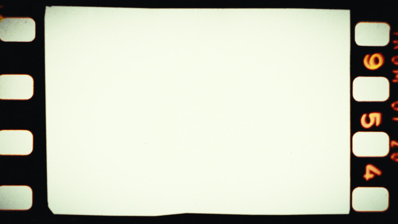 marco de película en blanco