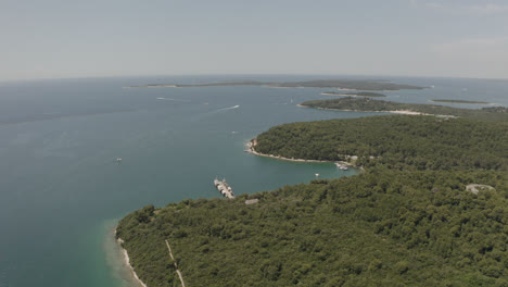 croatia drone shot of the coast in 4k