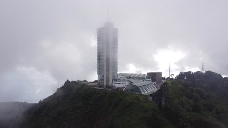 overflight orbits around hotel humboldt in el avila, caracas