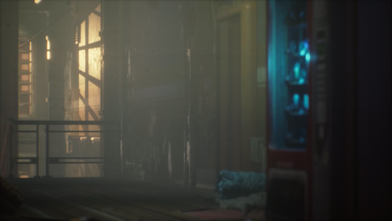 el interior de un viejo motel abandonado